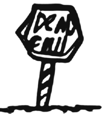 Dead end sign